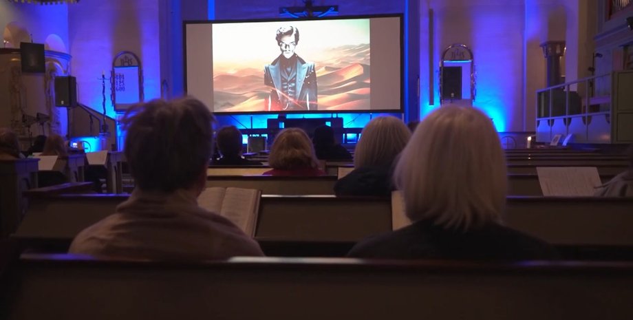 Церковная служба, ИИ, Финляндия, церковь, фото