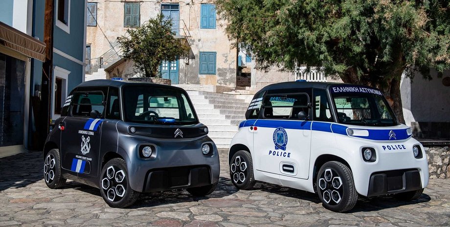 Поліцейські електромобілі, Citroen Ami, новий Citroen Ami, електромобіль Citroen
