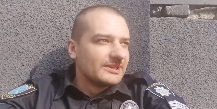 Патрульный, Днепр, Максим Калыняк, избиение