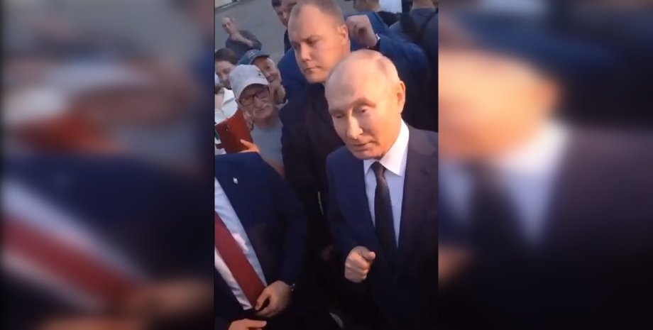 Владимир Путин общается в жителями Тверской области Владимир Путин, президент РФ, Россия, Тверская область