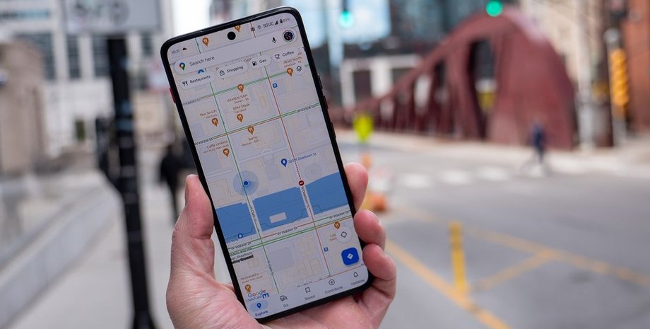 Google Карты на смартфоне