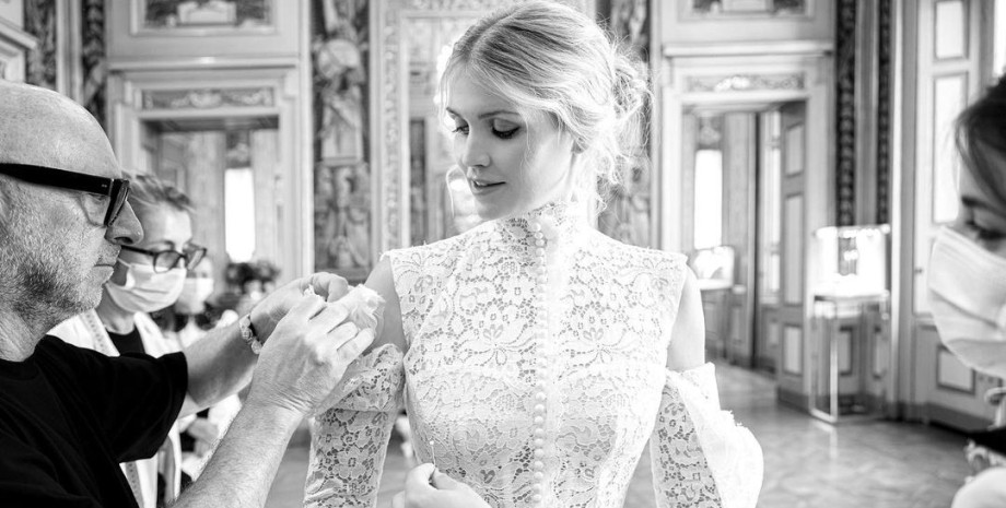 Китти Спенсер, свадьба, платье,  Dolce & Gabbana