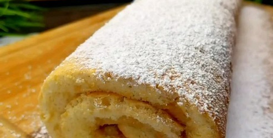 Рулет "Лакомка", сладкий рулет, рулет с повидлом