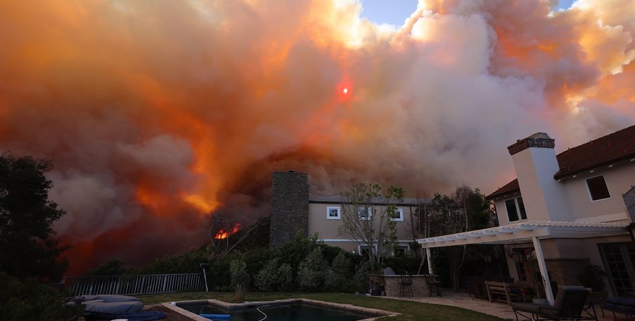 Лос-Анджелес, Пасифик-Палисейдс, пожар