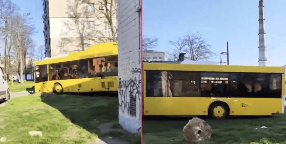 автобус, автобус Виноградарь, автобус зеленая зона, автобус газон