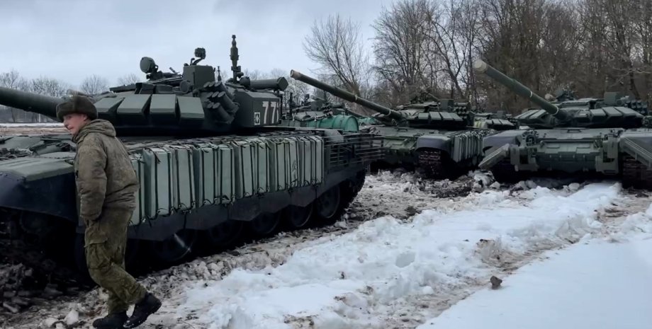 Російська техніка у Білгородській області, вторгнення російських військ