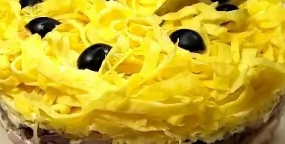 Салат с ветчиной и сыром Салат с ветчиной и сыром, салат с ветчиной, праздничный салат