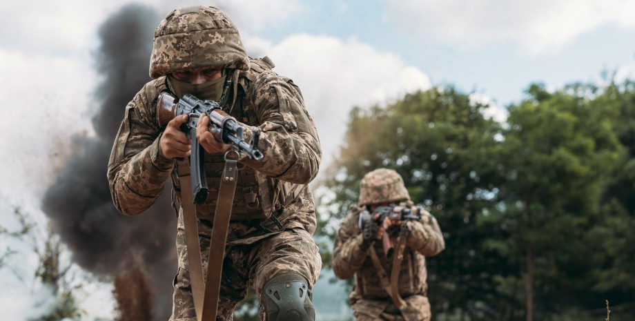 Украинские бойцы Бойцы ВСУ на полигоне