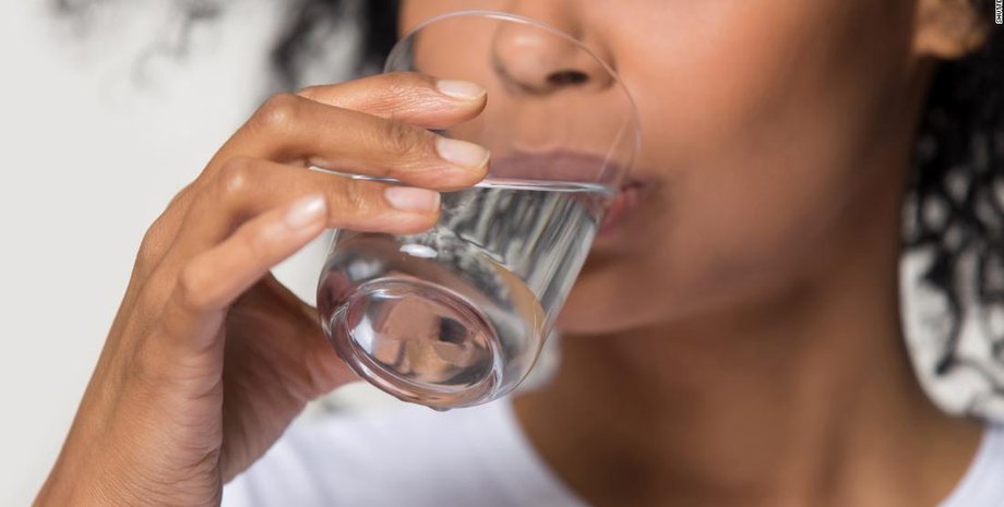 стакан, вода, женщина, фото