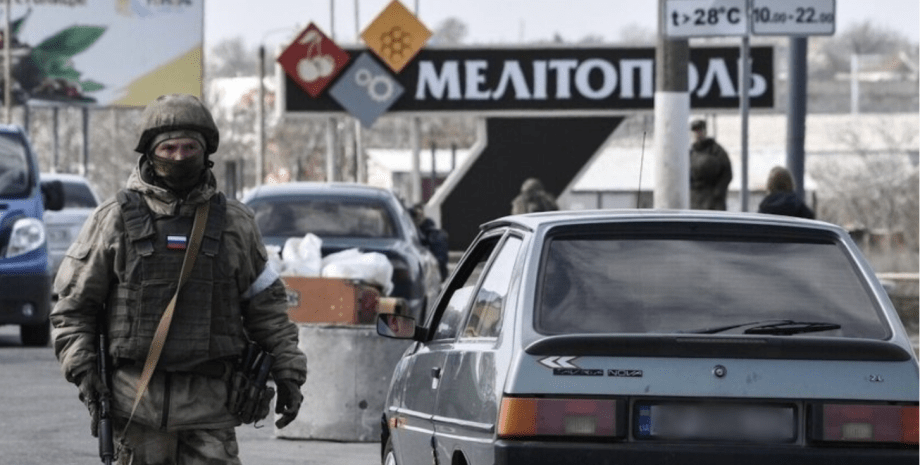оккупация, Мелитополь, военный ВС РФ