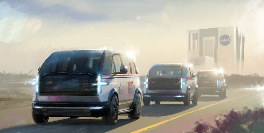 Авто астронавтов, Canoo LV, автобусы астронавтов, электромобили Canoo LV, новый Canoo LV