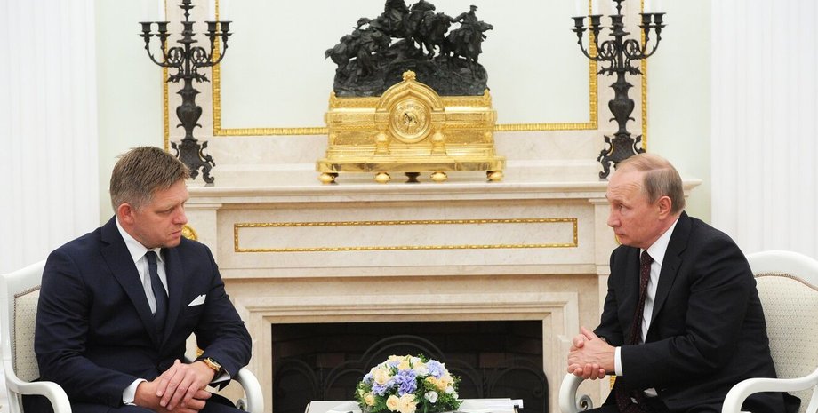 Владимир Путин, Роберт Фицо, Фицо Путин, переговоры Фицо Путин, переговоры Фицо Путин