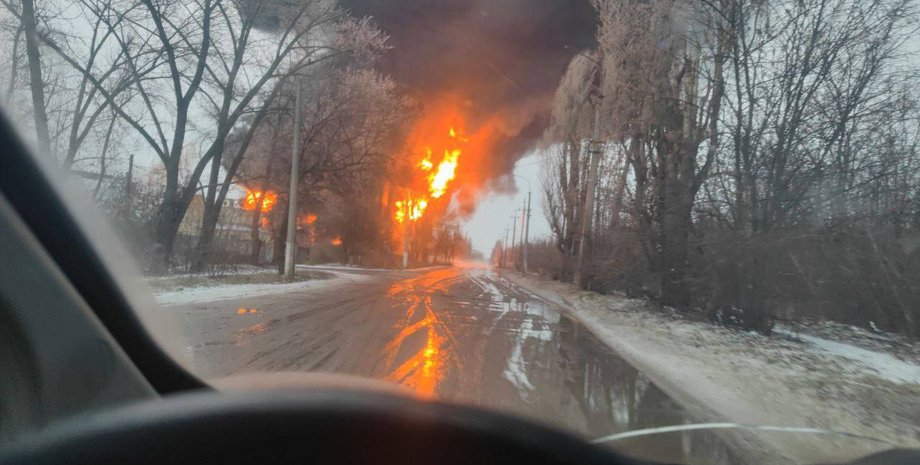 макеевка, пожар