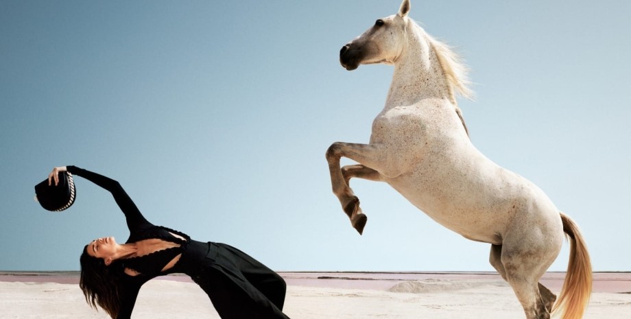 Stella McCartney, рекламная кампания, Кендалл Дженнер, лошади