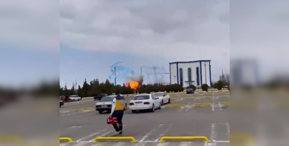 взрыв Шахеда в аэропорту Нахичевани Азербайжан 5 марта