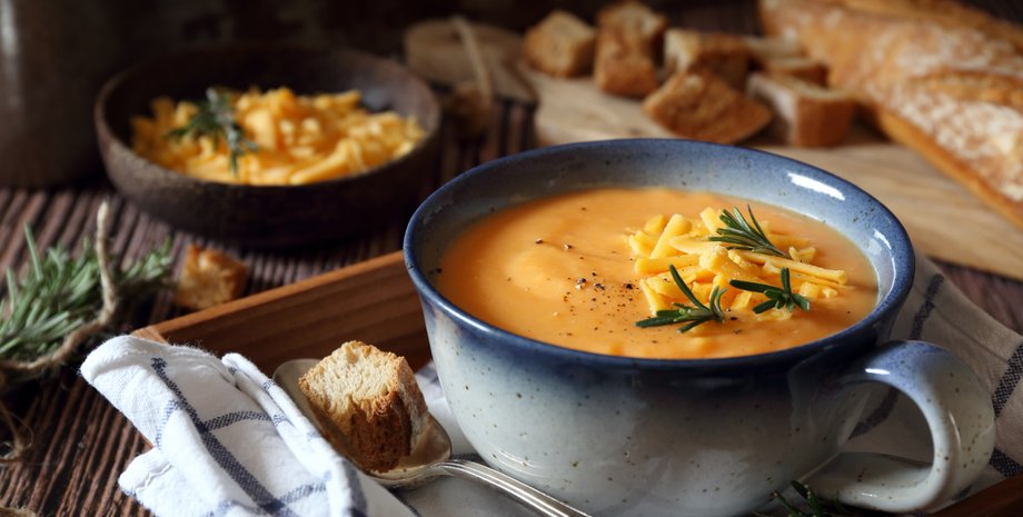 тыквенный суп, суп из тыквы, блюда из тыквы