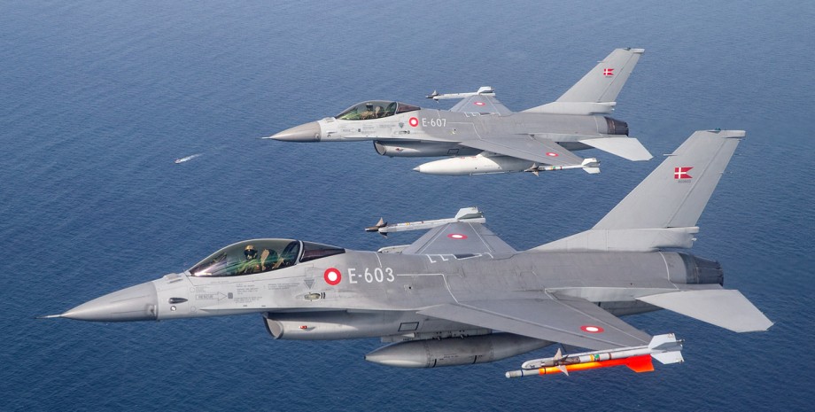 F-16, винищувачі F-16, літаки F-16, F-16 Данія