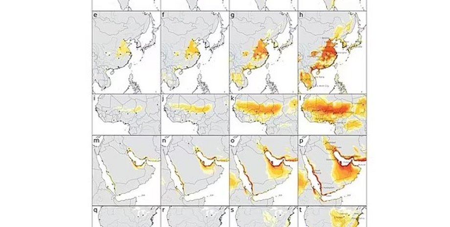 жара, тепловая карта, тепловая карта земли