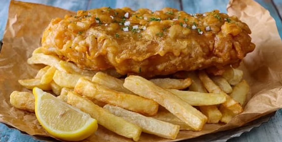 фиш энд чипс, рыба и чипсы
