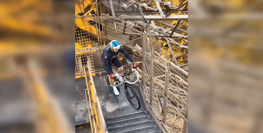 Мировой рекорд на Эйфелевой башне