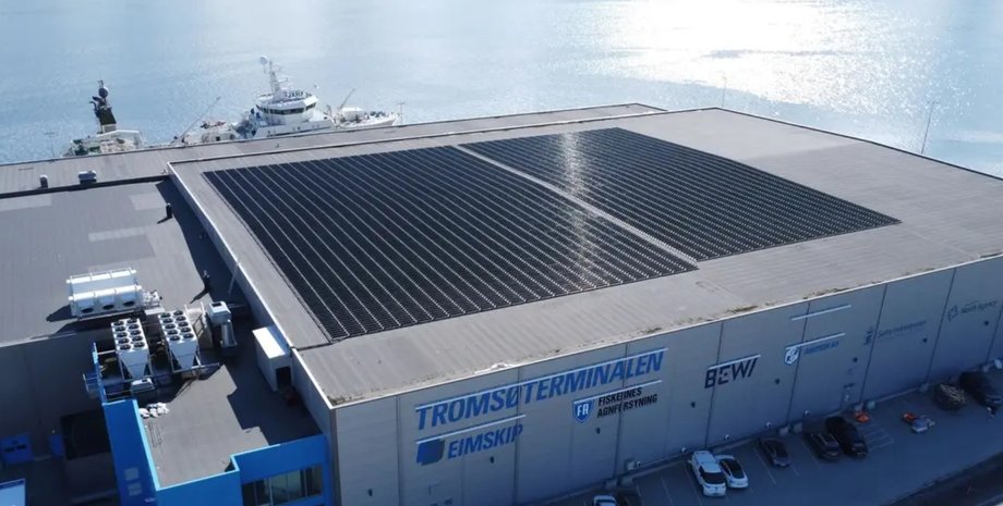 солнечная ферма солнечная станция солнечные панели Норвегия рекорд