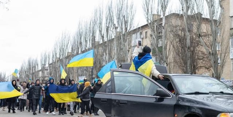 Мелитополь, оккупация Мелитополя, митинг в Мелитополе, подполье Мелитополя