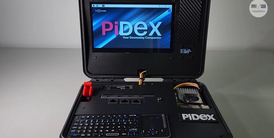 Raspduino Uno, кибердека, компьютер, планшет, PiDex