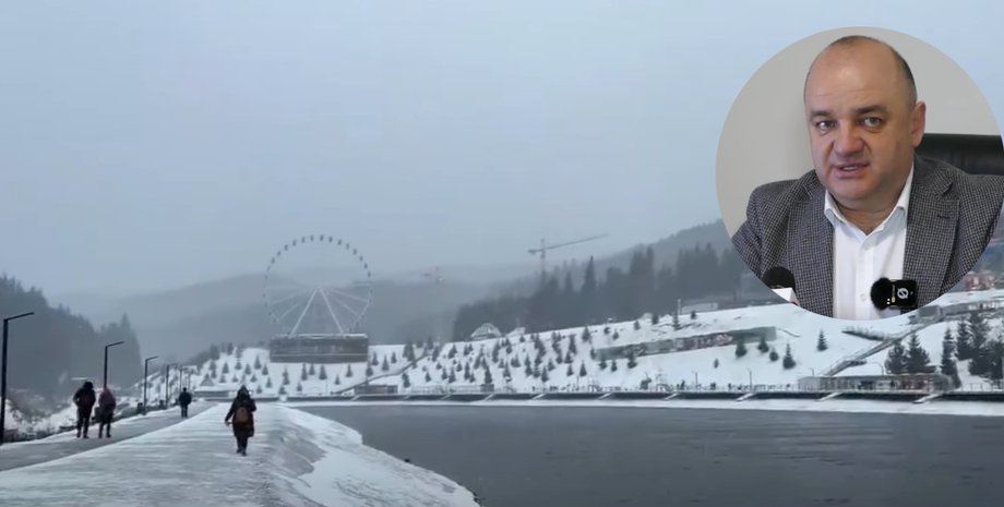 Колесо обозрения в Буковеле Курорт Буковель в Карпатах