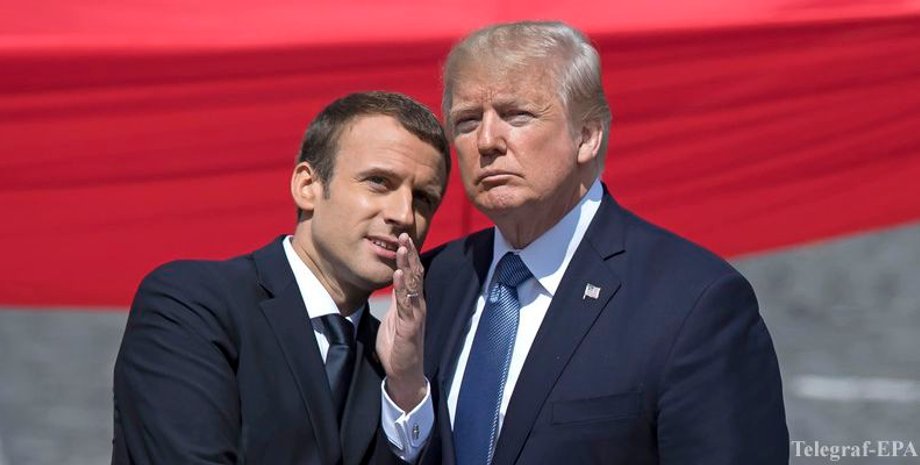 Дональд Трамп и Эмманюэль Макрон