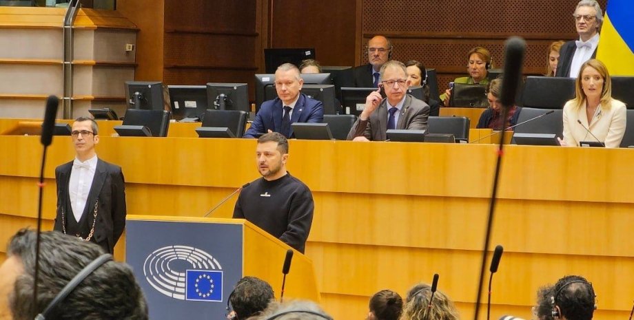 Владимир Зеленский, брюссель, европарламент, выступление, ес, евросоюз, украина