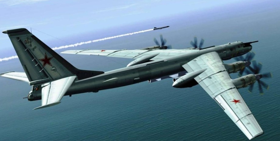 Ту-95, бомбардировщик Ту-95, самолет, российский самолет, военный самолет