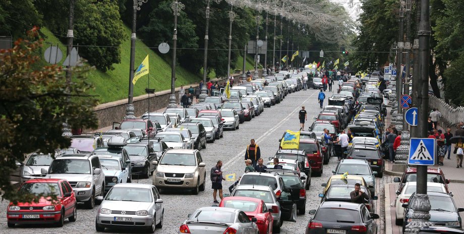 автоевросила, акция евробляхеров, протест, законопроект, растаможка, фото