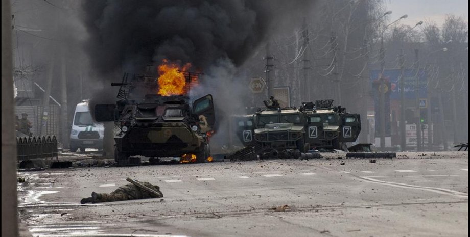 война украина, война в украине, российская техника, пожар рф, военные рф
