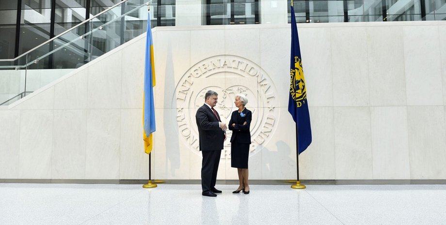 Петр Порошенко и глава МВФ Кристин Лагард / Фото: пресс-служба Петра Порошенко