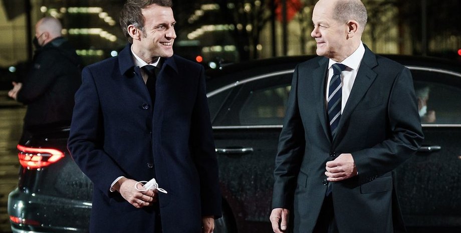 макрон, эмманюэль макрон, олаф шольц, шольц, марио драги, драги