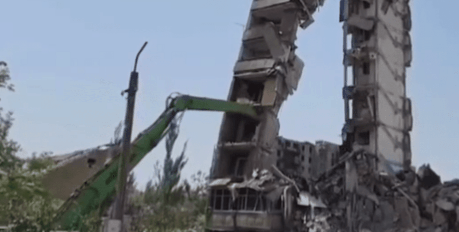 разрушеные жилые дома в Авдеевке