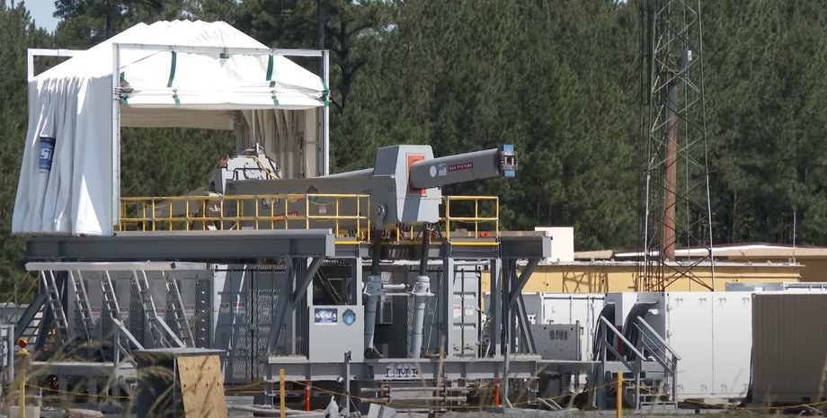 рельсотрон США, электромагнитная пушка