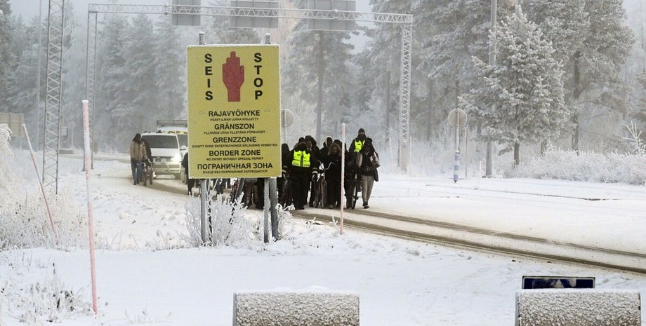 граница, КПП, Финляндия, Россия