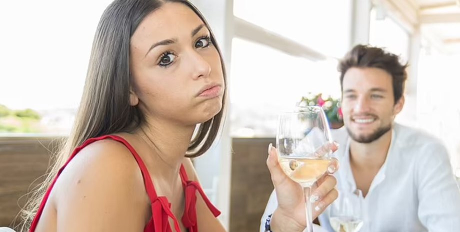 женщина, скучает, мужчина