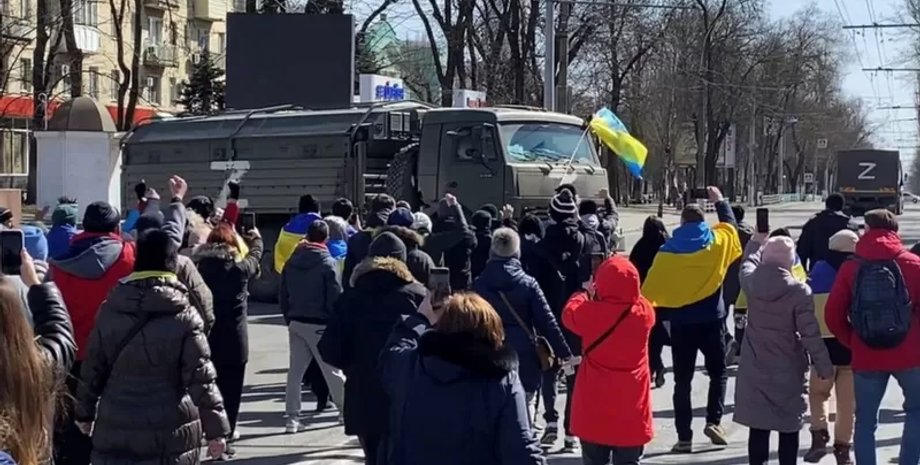 митинги в Херсоне