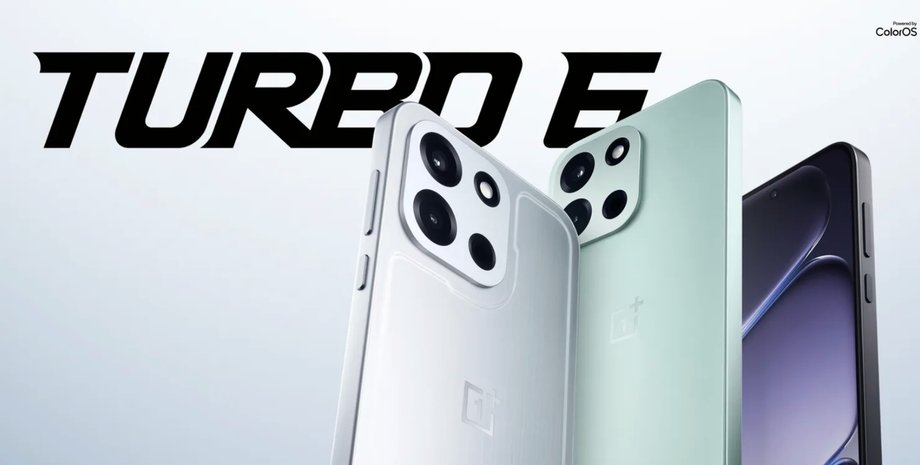 Cмартфон OnePlus Turbo 6 в трех цветах