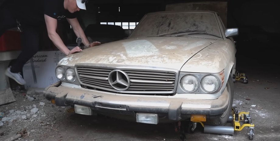 Mercedes 450 SL, Mercedes SL, брошенные авто, Mercedes-Benz SL 1978