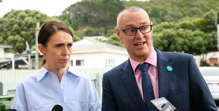 Джасинда Ардерн и Дэвид Кларк. Фото: Mark Tantrum/Getty Images