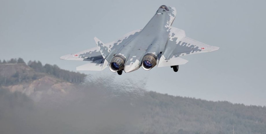 самолет Су-57 Российский истребитель Су-57