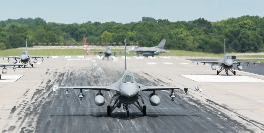 самолет, истребители, F16