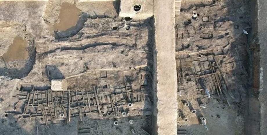 Китай, Юэ, раскопки, археологи, археология, дома, Чжэцзян