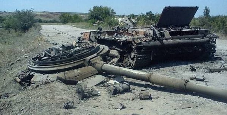 Разбитая российская техника.