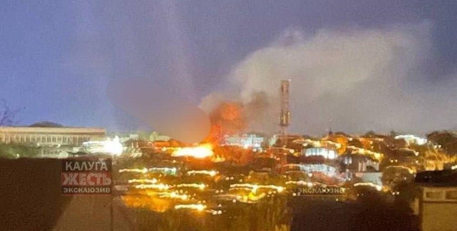 Пожар в Калужской области