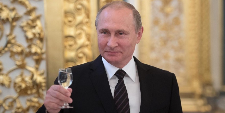 Владимир Путин, Путин, Путин с бокалом, Путин пьёт, президент России