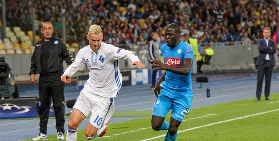 "Динамо" сыграло вничью с "Наполи" / Фото: podrobnosti.ua